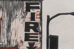 Best Fire woodcut print 2011