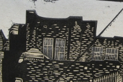 Empty Sign woodcut print 2010