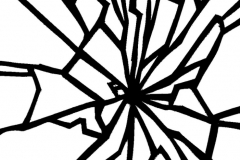 Old Nick's Mirror- Cut paper illustration for part 1 of "The Snow Queen" by Hans Christian Andersen